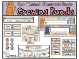 Cat Classroom Decor Bundle - Muted Rainbow Theme - Growing Bundle