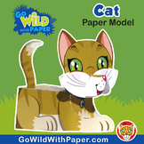 Cat Craft Activity | 3D Paper Model
