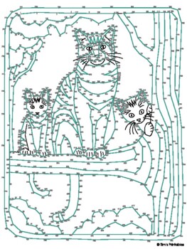 Cat Extreme Dot To Dot Connect The Dots Pdf By Tim S Printables