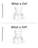 Cat Hat Theme Reproducible Book, "What a Cat!" Color Words
