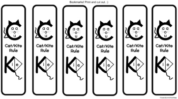 Preview of Cat Kite Rule Bookmarks