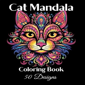 Preview of Cat Mandala Coloring Book: Relaxing Designs for Everyone Mandala Coloring Books