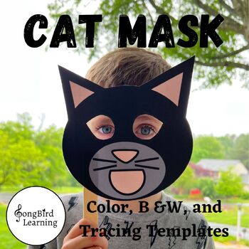 Preview of Cat Mask Craft | Pets | Brown Bear Activities | Purple Cat | Dramatic Play