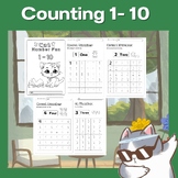 Cat Number Fun : Counting 1-10 / for Pre-K and Kingdergarten