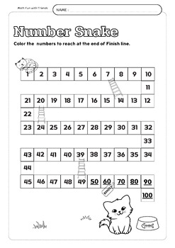 Preview of Cat Number Fun (FREE) : Counting 1-10 / for Pre-K and Kingdergarten