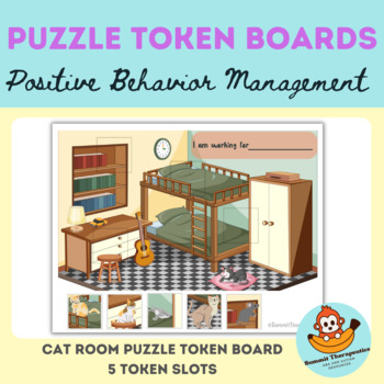 6 Piece Puzzle Token Board