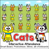 Cat Theme Attendance Tracker with Optional Lunch Count - I