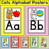 Cat Theme Classroom Alphabet Posters
