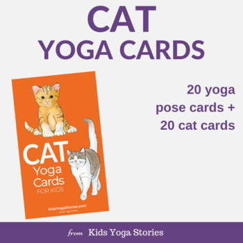 Preview of Cat Yoga Cards for Kids