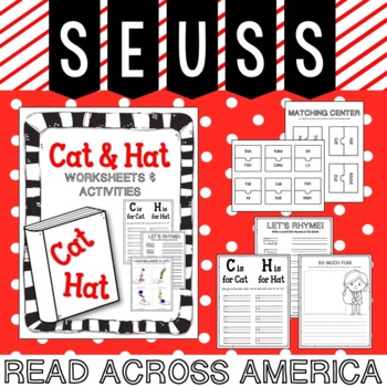 Cat and Hat. Worksheets and Activities. Seuss. Read Across America