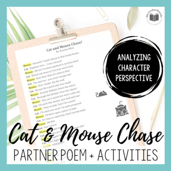 Preview of Cat and Mouse Chase | Partner Perspective Poem + Activities