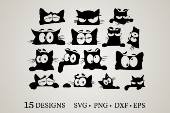 Download Cat Bundle Svg Cat Svg Cat Clipart Cat Vector Cat Silhouette Kitten Svg