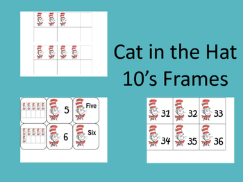 Preview of Cat in the Hat 10's Frames