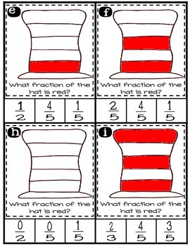 Cat in the Hat Fractions by Tiered In First | Teachers Pay Teachers