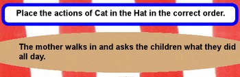 Preview of Cat in the Hat activinspire flipchart CCSS close reading and opinion writing