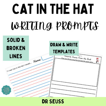 Preview of Cat in the hat writing prompts