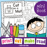 Cat on a Mat Printable Reader - Print Cut Make and READ