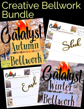 Preview of Catalyst Bellwork Bundle with Seasonal Artwork: Autumn & Winter! 2022-2023