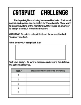 Preview of Catapult Challenge