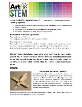 Preview of Catapulting with Data - DRIVING STEM