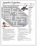 Catapults & Trebuchets - Crossword Puzzle, plus 1 pg. Cont