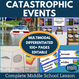 Catastrophic Events Complete Science Lesson Plan - Grade 6 7 8