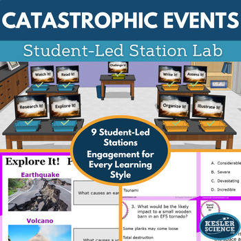 Preview of Catastrophic Events and Natural Disasters Station Lab