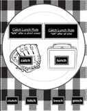Catch Lunch Barton Spelling Rule Poster & Individual Stude