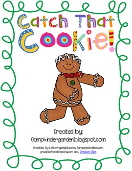 Preview of Catch That Cookie! Gingerbread Man CVC Word Game