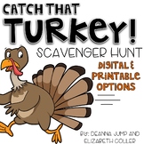 Catch That Turkey! Editable Scavenger Hunt