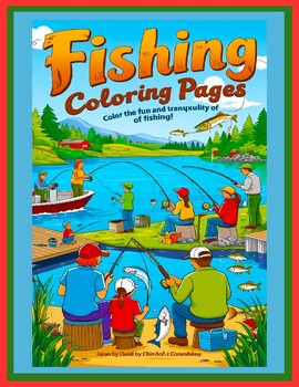 Preview of Catch of the Day: Fishing Coloring Pages for Kids & Adults