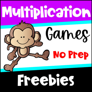 Preview of Free Multiplication Math Games for Fact Fluency - Multiplication Facts Practice