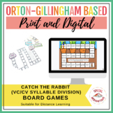 Catch the Rabbit Words! (VC/CV Syllable Division Board Gam
