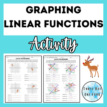 Preview of Catch the Reindeer Graphing Linear Functions Activity