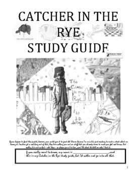 Preview of Catcher in the Rye Study Guide with Detailed Answer Key