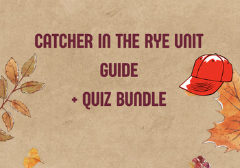 Preview of Catcher in the Rye Unit Bundle