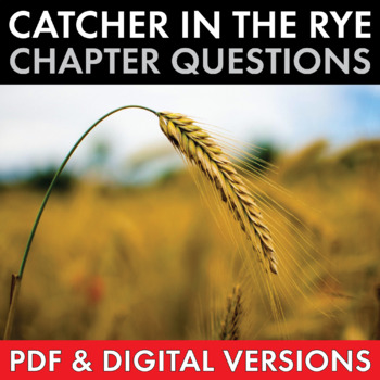 Preview of Catcher in the Rye Chapter Questions, Salinger, Study Guide, PDF & Google Drive