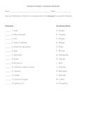 Catching Fire Chapter 1 Vocabulary Worksheet