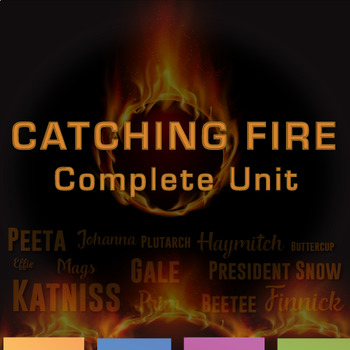 Preview of Catching Fire Complete Unit | Quizzes, Activities, Test, Writing Prompts