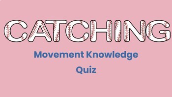 Preview of Catching Movement Knowledge Assessment