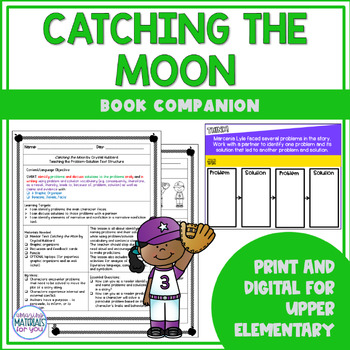 Preview of Catching the Moon Narrative Nonfiction Book Companion | Problem and Solution