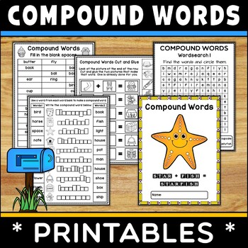 Preview of Compound Words Printables | Worksheets | Activities and Mini Workbooks