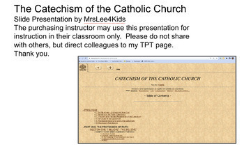 Preview of Catechism of the Catholic Church Slide Presentation