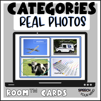 Preview of Categories Boom™ Cards Real Photos! Identify Category | Name Category