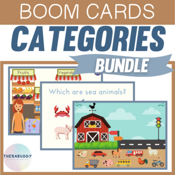 Preview of Categories Bundle Boom Cards Speech Therapy Digital Resources