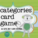 Categories Card Game
