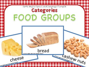 Preview of Categories - Food Groups