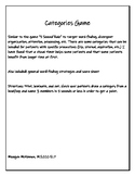 Categories Game