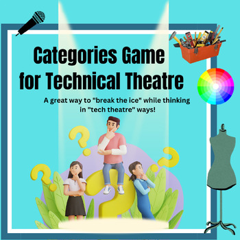 Preview of Categories Game for Technical Theatre