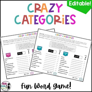 Categories Games Word Puzzles By Real Cool English Tpt
